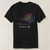 Tree Ribbons Melanoma Awareness Support Melanoma W T-Shirt (Design vorne)
