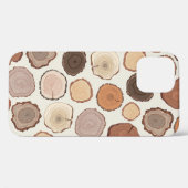 Tree Rings Forest Doodle Muster Case-Mate iPhone Hülle (Rückseite (Horizontal))
