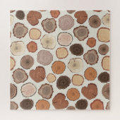 Tree Rings Forest Doodle Muster Puzzle (Horizontal)