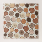 Tree Rings Forest Doodle Muster Puzzle (Vertikal)