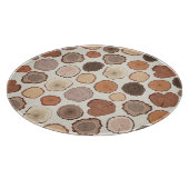 Tree Rings Forest Doodle Muster Schneidebrett (Ecke)