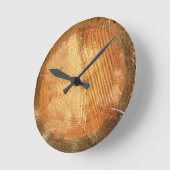TREE RINGS | Holz Runde Wanduhr (Winkel)