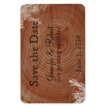 Tree Rings Rustic Country Wedding Save the Date