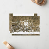 Tree Rings Shabby Lace vielen Dank Mitteilungskarte (Vorderseite/Rückseite Beispiel)