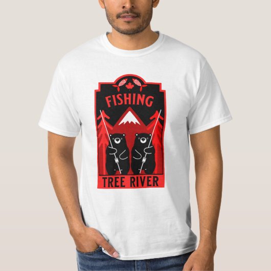 Tree River Fishing Canada T-Shirt (Vorderseite)