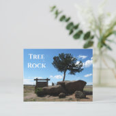 Tree Rock, Median of Interstate 80, Buford Wyoming Postkarte (Stehend Vorderseite)