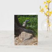 Tree Root Extension Danke Karte (Gelbe Blume)
