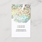 Tree Root Modern Glam Glitzer Beauty Salon & WELLN Visitenkarte (Rückseite)