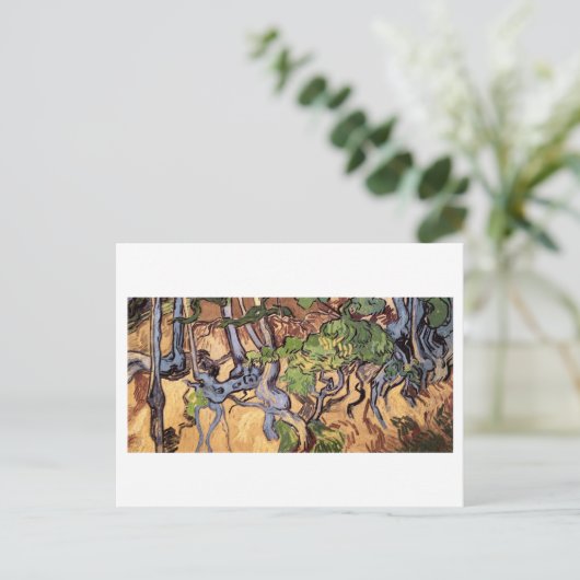 Tree Roots and Trunks (F816)Van Gogh Fine Art Postkarte (Stehend Vorderseite)