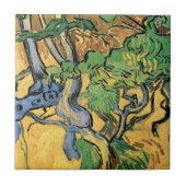 Tree Roots and Trunks von Vincent van Gogh Fliese (Vorderseite)