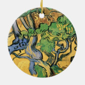 Tree Roots and Trunks von Vincent van Gogh Keramik Ornament (Hinten)