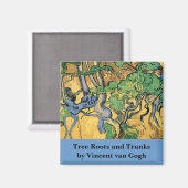 Tree Roots and Trunks von Vincent van Gogh Magnet (Vorderseite/Rückseite)