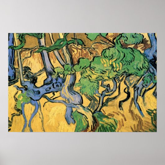 Tree Roots and Trunks von Vincent van Gogh Poster (Vorne)