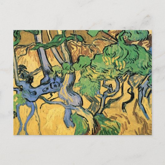 Tree Roots and Trunks von Vincent van Gogh Postkarte (Vorderseite)