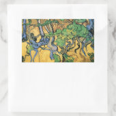 Tree Roots and Trunks von Vincent van Gogh Rechteckiger Aufkleber (Tasche)
