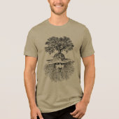 Tree Roots Man Tri-Blend Shirt (Vorderseite)
