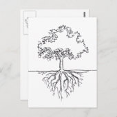 Tree Roots Postkarte (Vorne/Hinten)