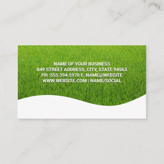 Tree Sapling | Grasfeld Visitenkarte (Rückseite)