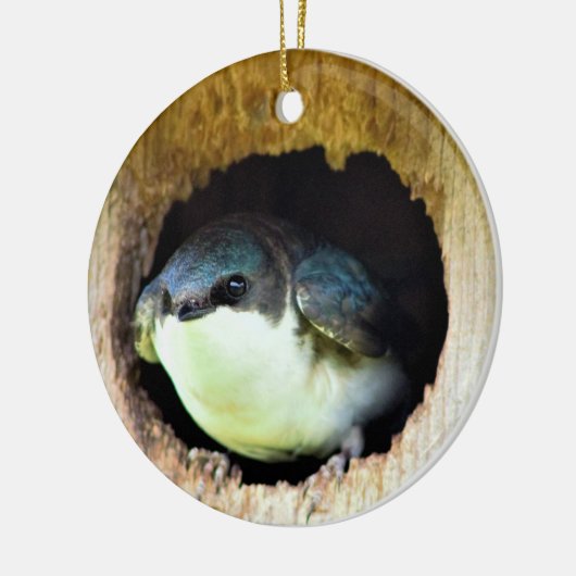 Tree Schlucken Keramik Ornament (Links)