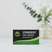 Tree Service Arborist QR Code Professional Visitenkarte (Stehend Vorderseite)