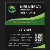 Tree Service Arborist QR Code Visitenkarte