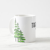 Tree Service Beruflich Kaffeetasse (Vorderseite Links)