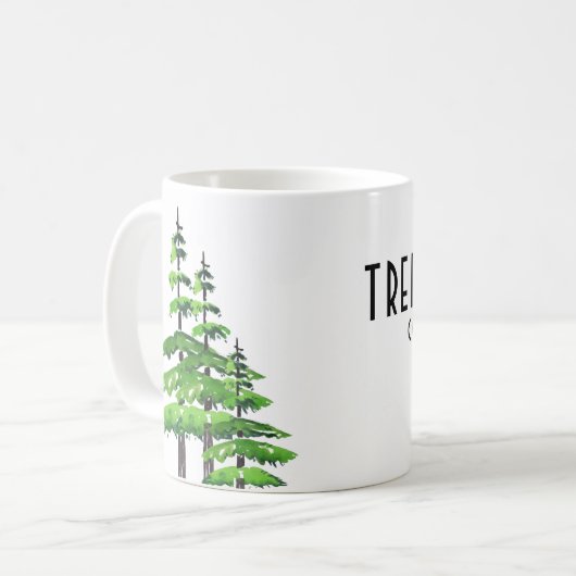 Tree Service Beruflich Kaffeetasse (Vorderseite Links)