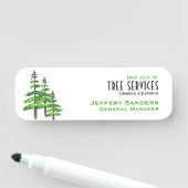 Tree Service Beruflich Namensschild (Beispiel)