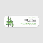 Tree Service Beruflich Namensschild (Vorderseite)