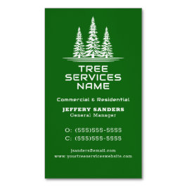 Tree Service Business Card Magnet