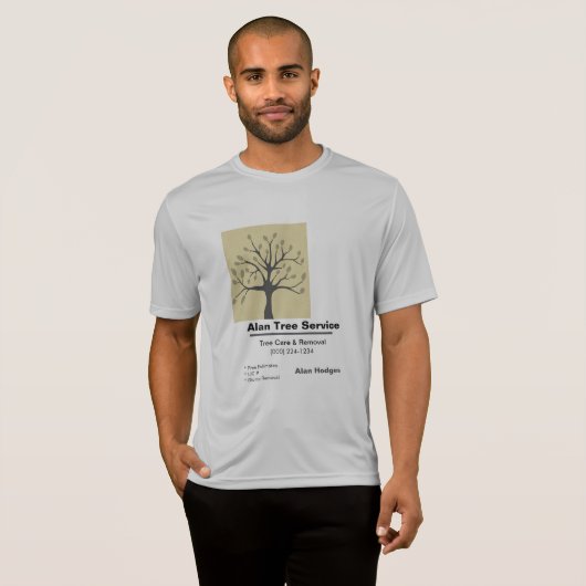 Tree Service Business Card T-Shirt (Vorne ganz)
