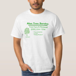 Tree Service Business Card T-Shirt