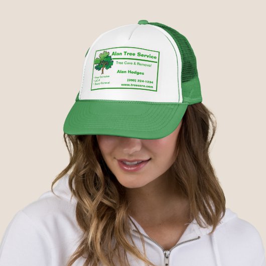 Tree Service Business Card Truckerkappe (Beispiel)
