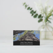 Tree Service Business Card Visitenkarte (Stehend Vorderseite)