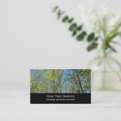 Tree Service Business Card Visitenkarte (Stehend Vorderseite)