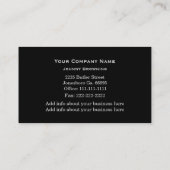 Tree Service Business Card Visitenkarte (Rückseite)