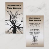Tree Service Business Card Visitenkarte (Vorne/Hinten)