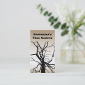Tree Service Business Card Visitenkarte (Stehend Vorderseite)