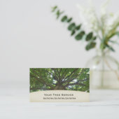 Tree Service Business Card Visitenkarte (Stehend Vorderseite)