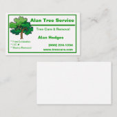 Tree Service Business Card Visitenkarte (Vorne/Hinten)