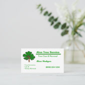 Tree Service Business Card Visitenkarte (Stehend Vorderseite)
