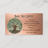Tree Service Business Card Visitenkarte (Vorderseite)