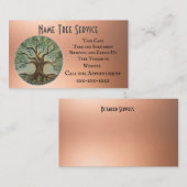 Tree Service Business Card Visitenkarte (Vorne/Hinten)