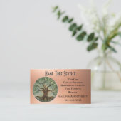 Tree Service Business Card Visitenkarte (Stehend Vorderseite)