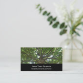 Tree Service Business Card Visitenkarte (Stehend Vorderseite)