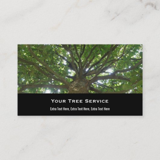 Tree Service Business Card Visitenkarte (Vorderseite)