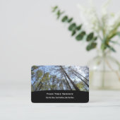 Tree Service Business Card Visitenkarte (Stehend Vorderseite)