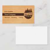 Tree Service Business Cards Visitenkarte (Vorne/Hinten)