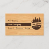 Tree Service Business Cards Visitenkarte (Vorderseite)