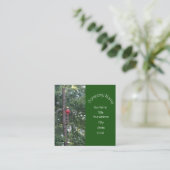 Tree Service Business Quadratische Visitenkarte (Stehend Vorderseite)